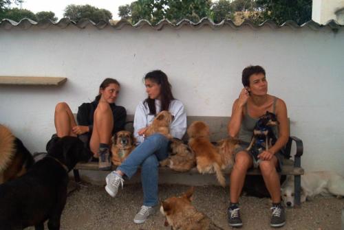Laura Trillo Gema y Ana voluntariado ANAA