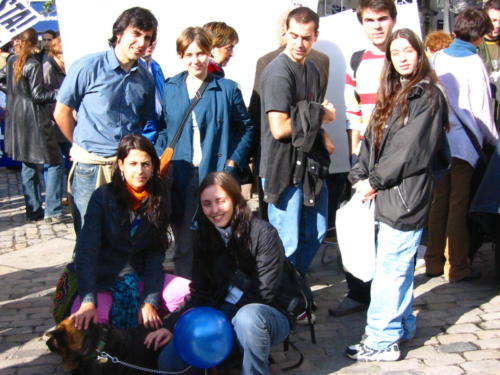 Laura Trillo Manifestación derechos para los animales Madrid 2002