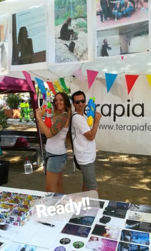 Laura Trillo Terapia Felina Festa dels Animals de Gràcia Barcelona 18 Agosto 2019