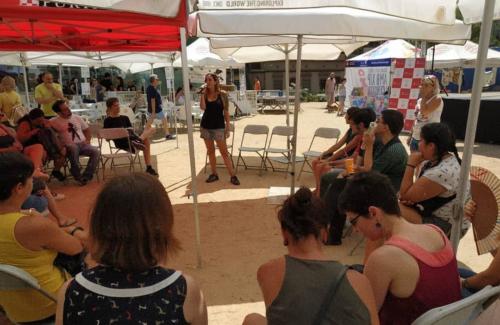 Laura Trillo Terapia Felina Festa dels Animals de Gràcia Barcelona 18 y 19 Agosto 2018