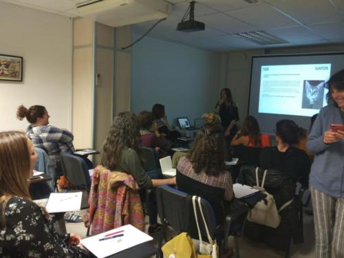 Laura Trillo Terapia Felina curso de Educación Humanitaria de FAADA Barcelona 2 Mayo 2019