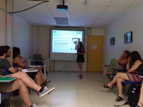 Laura Trillo Terapia Felina curso de Educación Humanitaria en FAADA Barcelona 5 Julio 2018