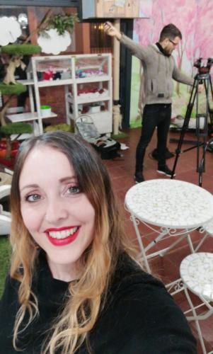 Laura Trillo Terapia Felina grabación vídeo Caixabank en Espai DeGats Barcelona 14 Enero 2019