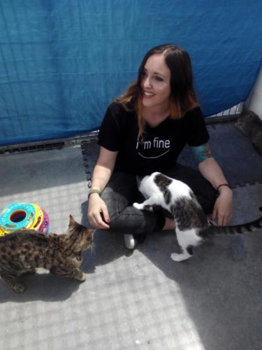 Laura Trillo Terapia Felina visita CAAD Vilafranca Barcelona 6 Junio 2019