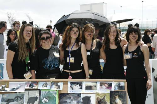 Laura Trillo y compañeras voluntariado XII Concurso de Perros sin Raza ANAA 2008