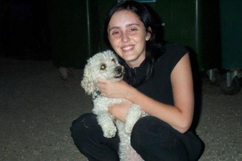 Laura Trillo voluntariado con Perla en ANAA 2001