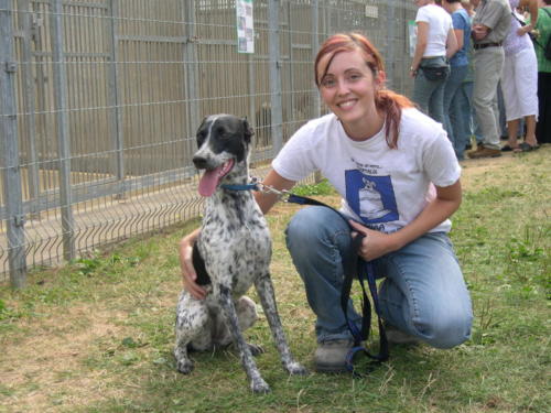 Laura Trillo voluntariado en Alemania con compañeras ANAA y adoptados 2003