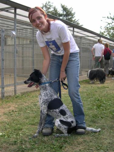 Laura Trillo voluntariado en Alemania con compañeras ANAA y adoptados 2003